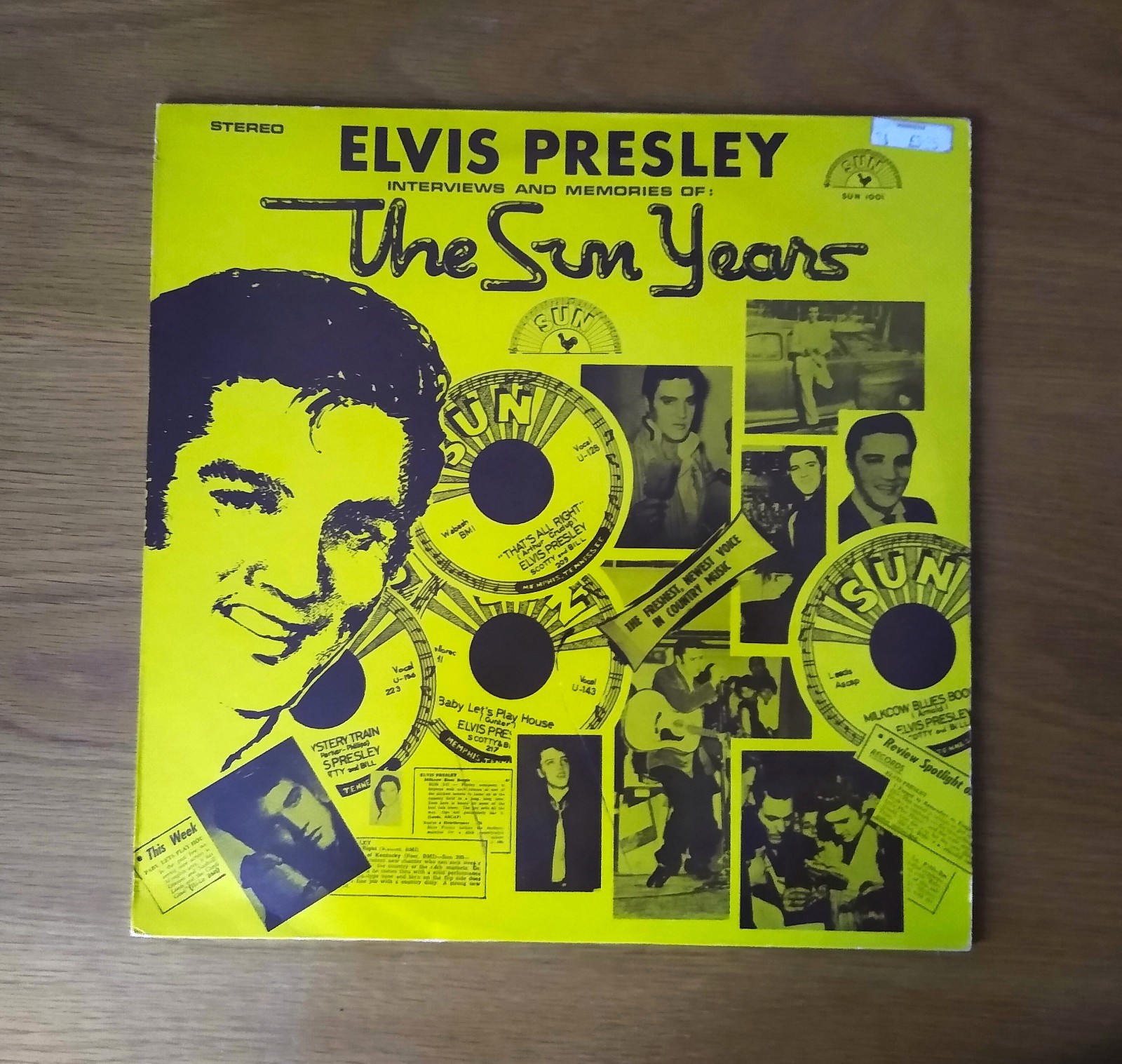 Elvis Presley THE SUN YEARS 1977 Sub label vinyl Memphis 1st Press NR MINT