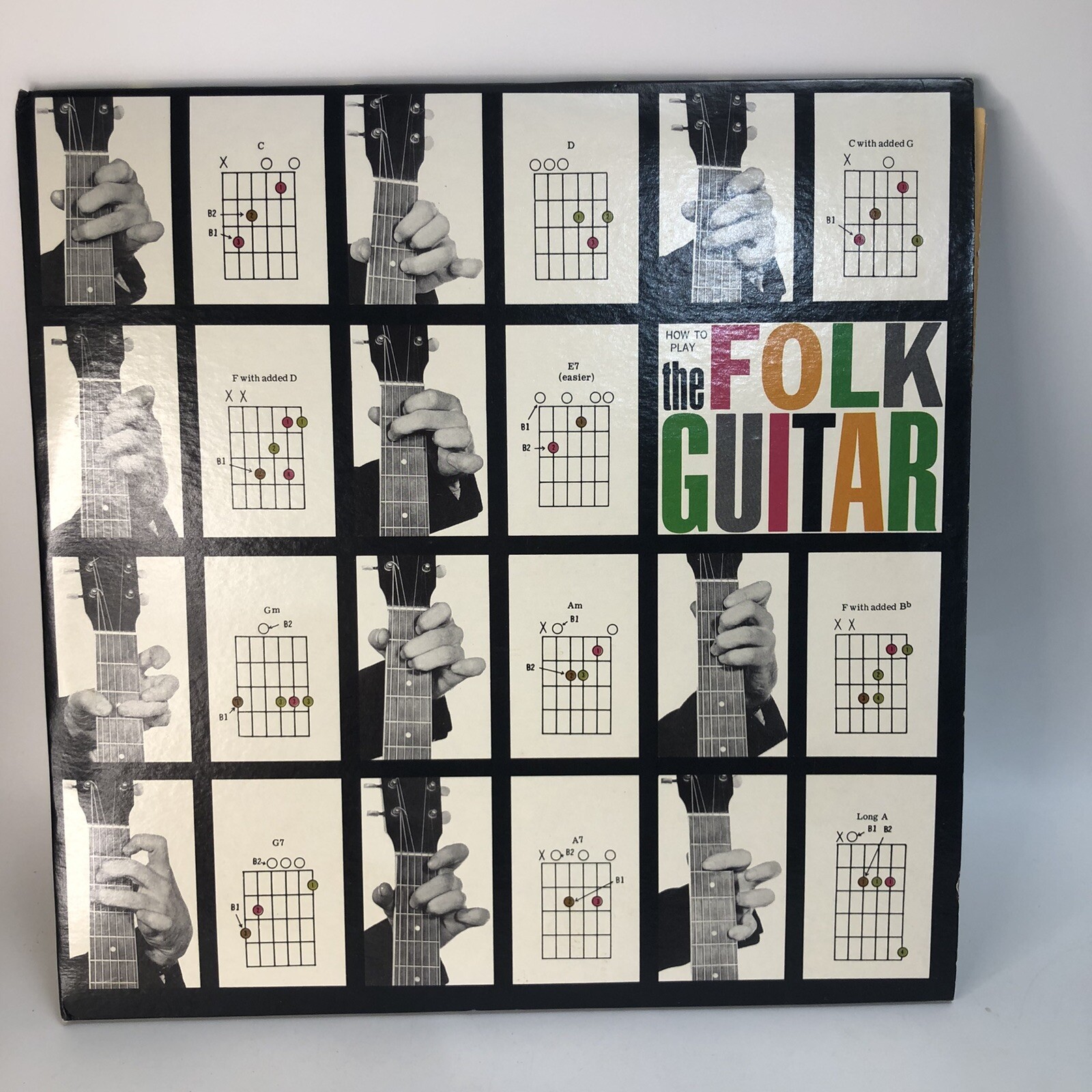Weissman & Fox How To Play The Folk Guitar [Vinyl] Music Minus One Record & Book