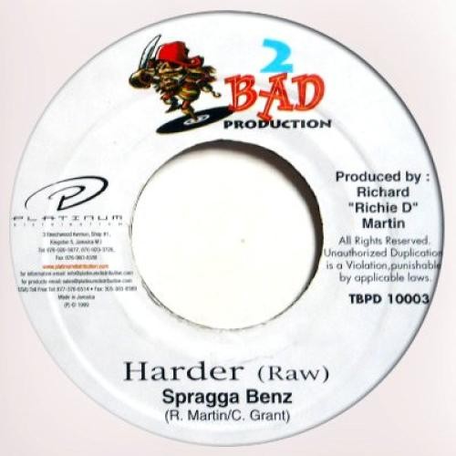 Spragga Benz - Harder (7") (Very Good Plus (VG+)) - 3378671730