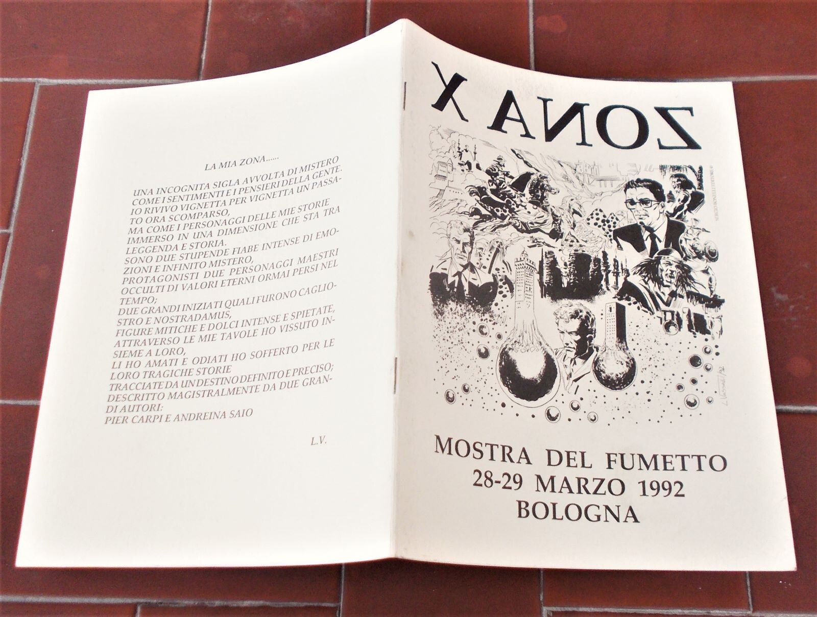 X ANOX ZONA X Mostra del fumetto Bologna 1992 Martin Mystere