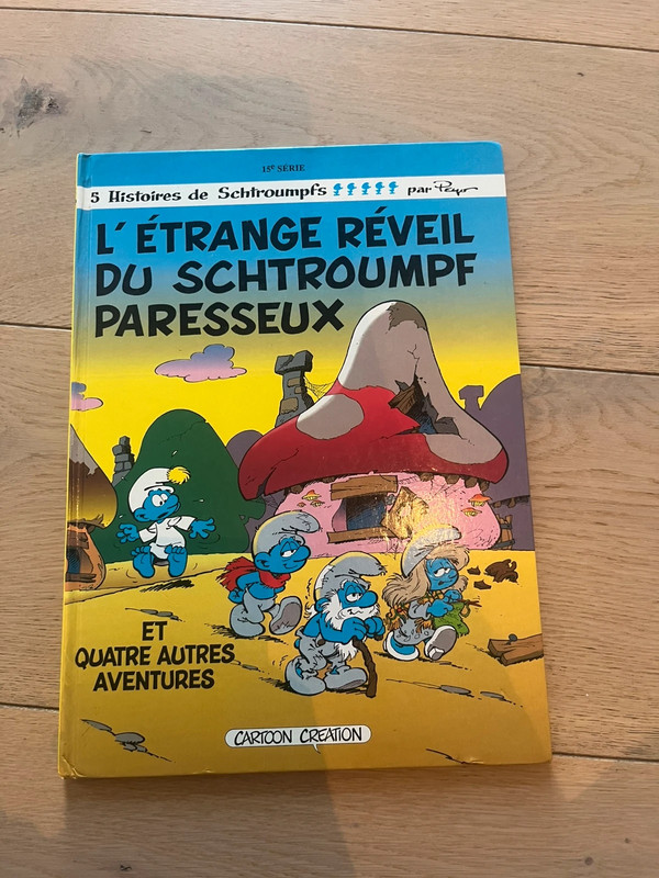 Livre Schtroumpfs, l’étrange réveille des Schtroumpfs, paresseux