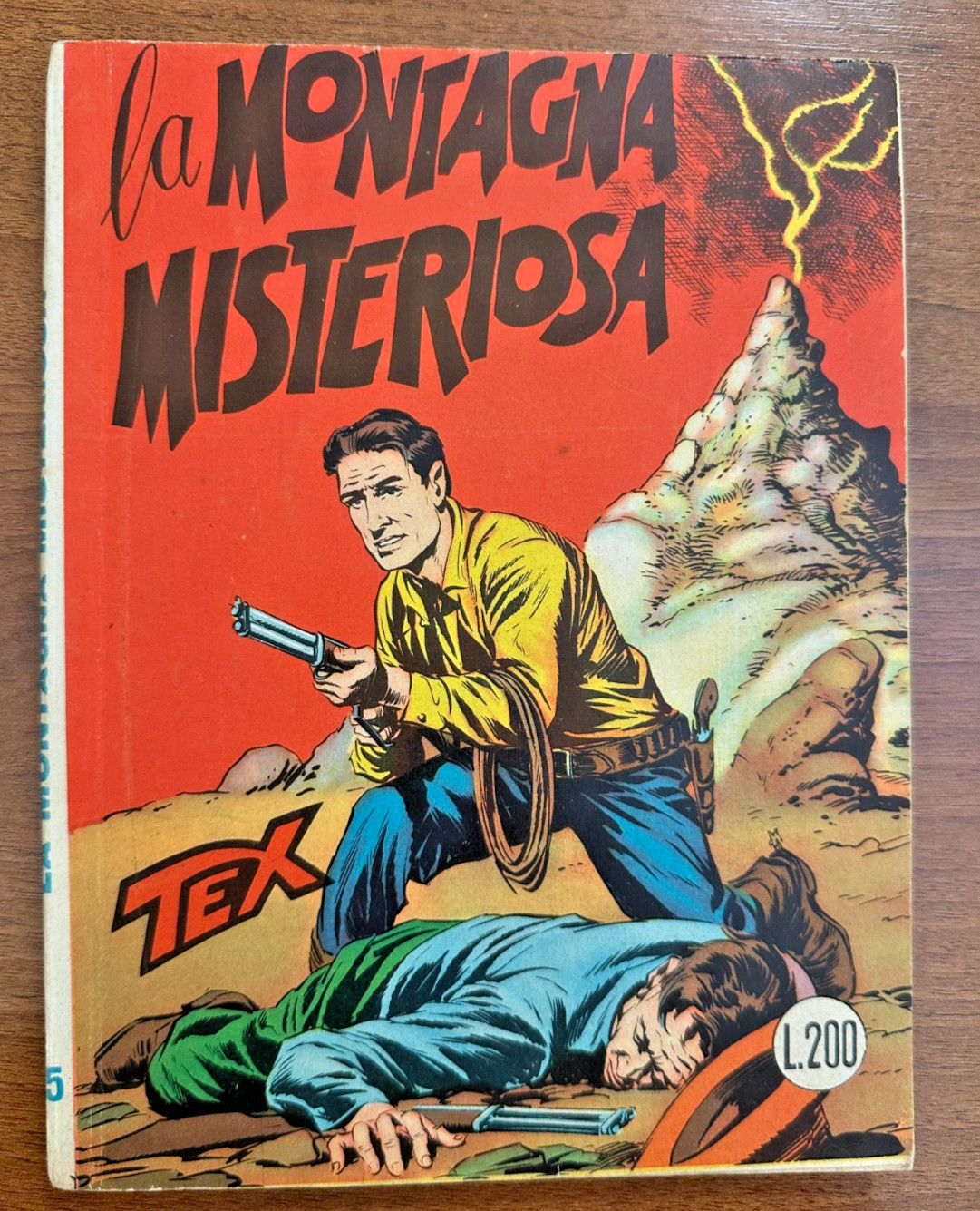 BONELLI TEX N.15 LA MONTAGNA MISTERIOSA - SPILLATO 478 NO TESTATINE BELLISSIMO