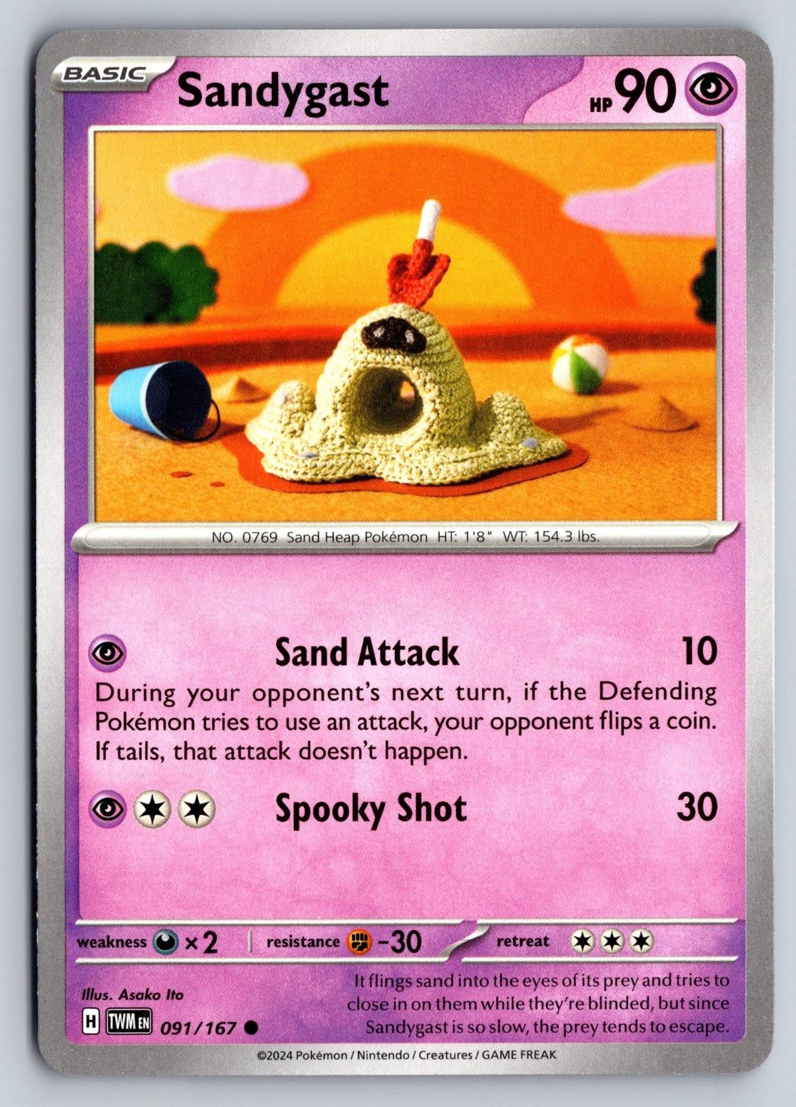 Sandygast 091/167 Maschera del Crepuscolo Pokemon Ito