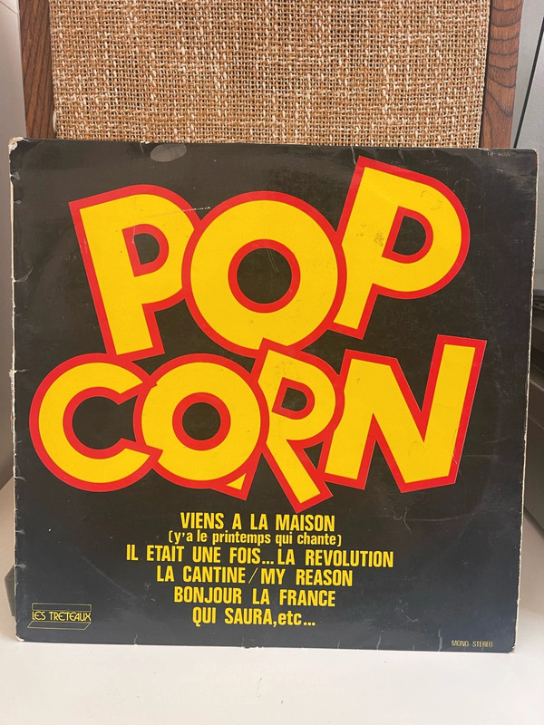 Disco vinile 33 Giri The Music Sweepers – Pop Corn – LP 33rpm – Les Tréteaux LB 6055 – Francia