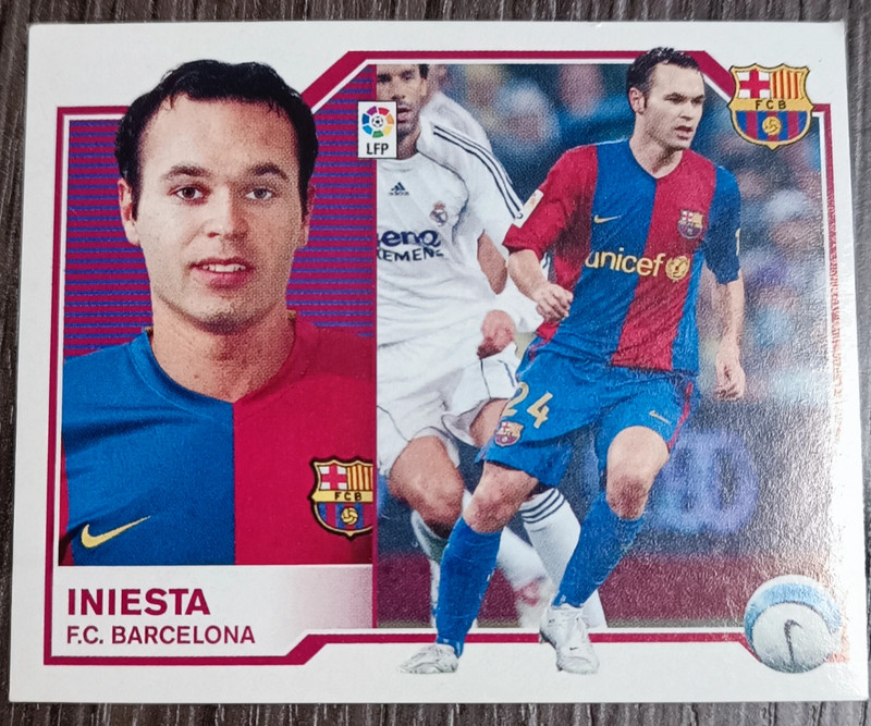 Lote 10 Cromos FC Barcelona Liga Este 07/08 - Iniesta, Henry, Eto'o, Valdés