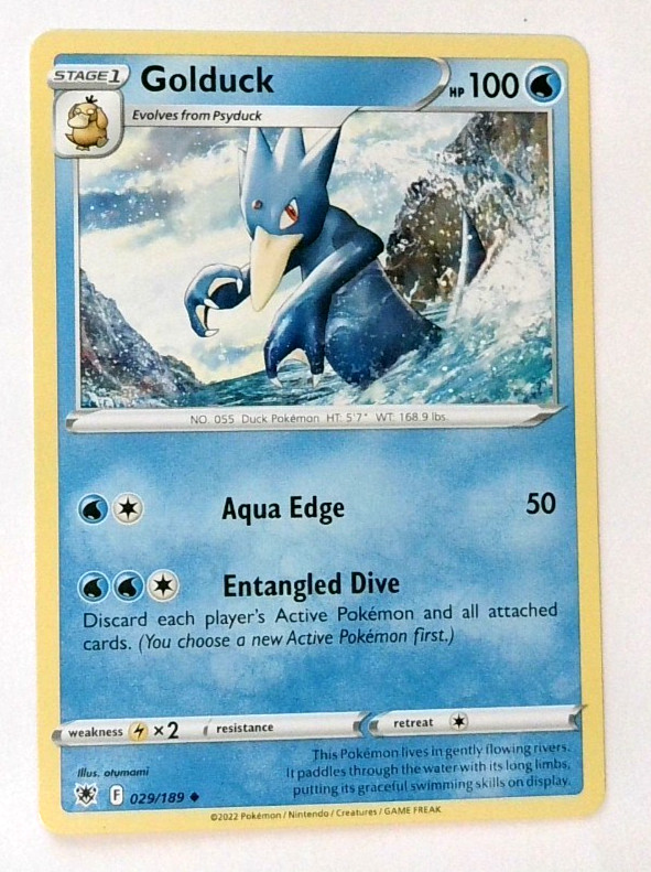Pokemon Golduck Card 029/189 Astral Radiance