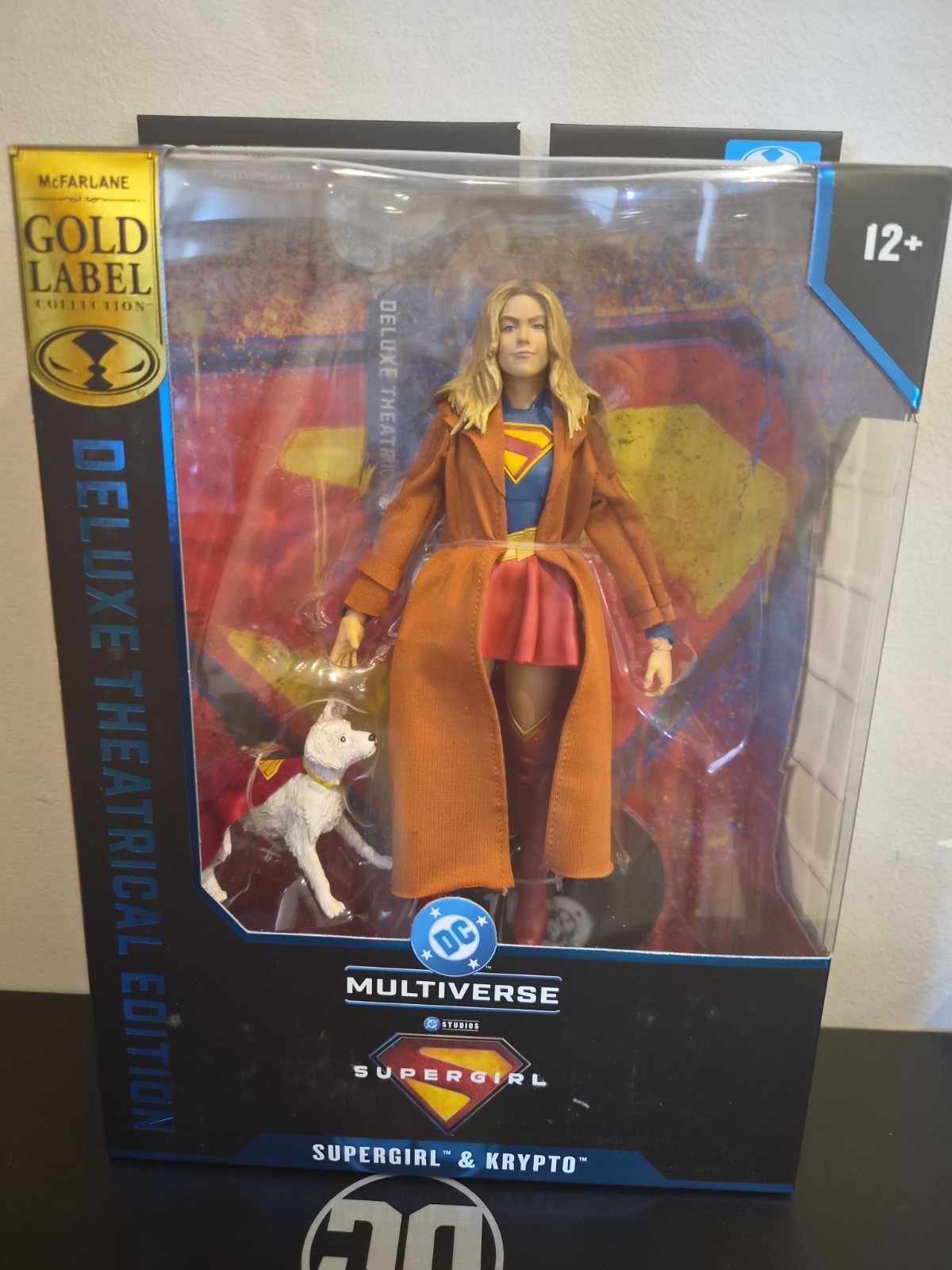 Modellino McFarlane DC Multiverse Supergirl & Krypto Gold Label - nuovo