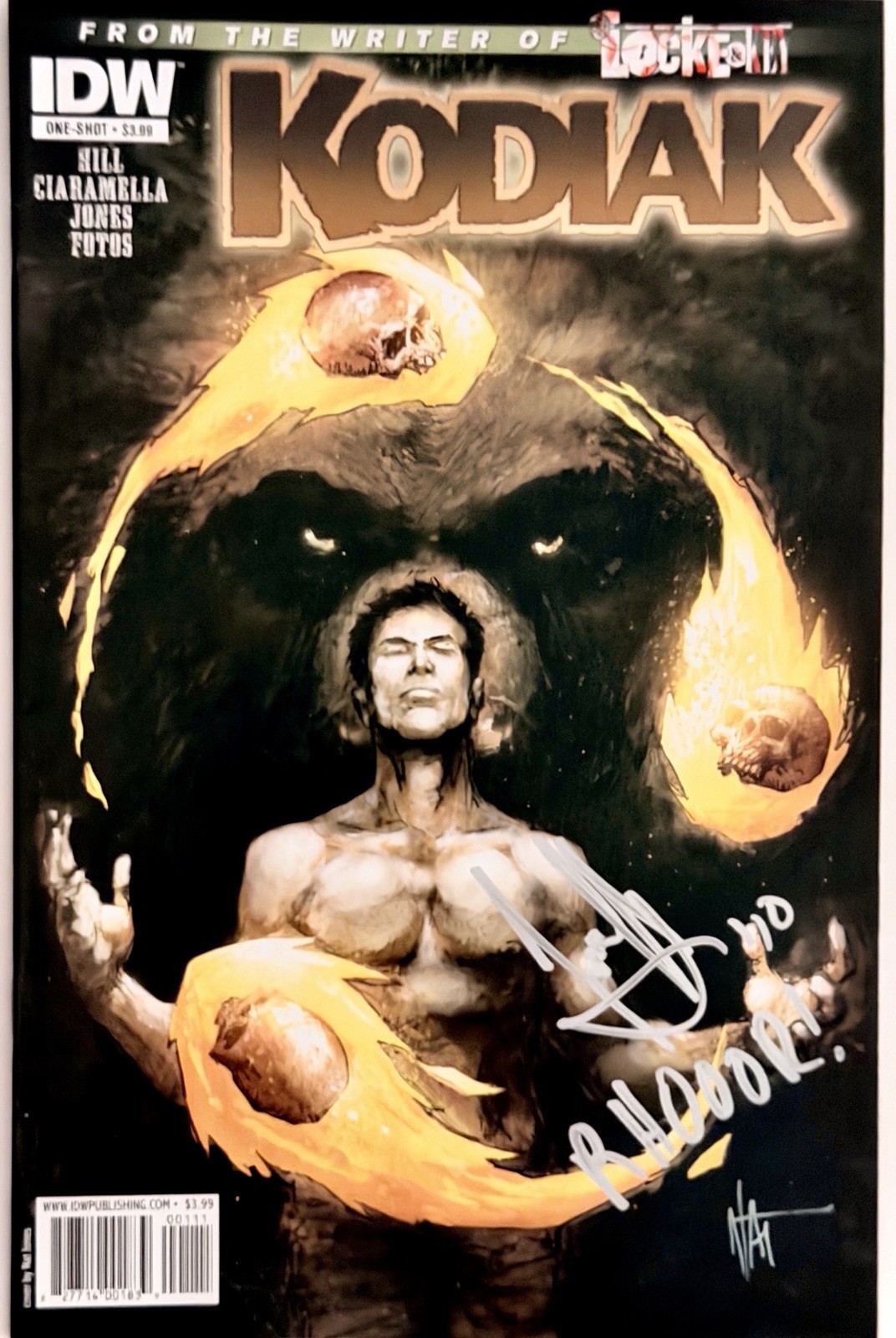 Locke & Key: Kodiak One-Shot - Firmato + Osservazione dell'autore/scrittore Joe Hill con certificato di autenticità