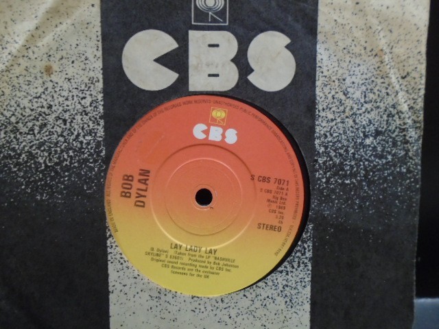 BOB DYLAN " LAY LADY LAY " UK CBS EX+ COND.