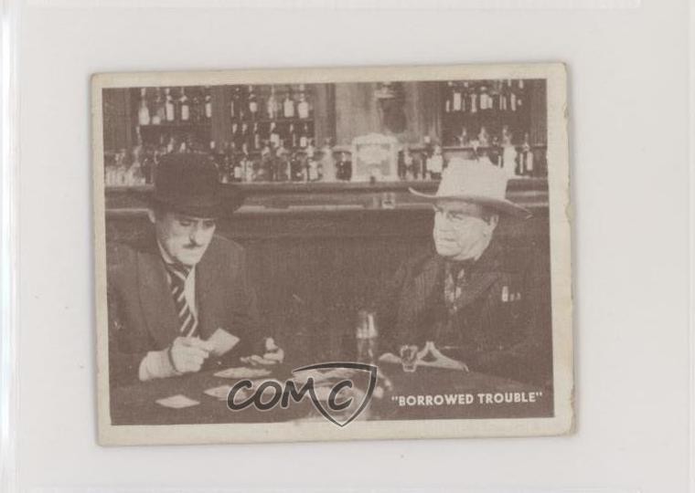 1950 Topps Hopalong Cassidy R712-2 Borrowed Trouble Hard Words #43 z6d
