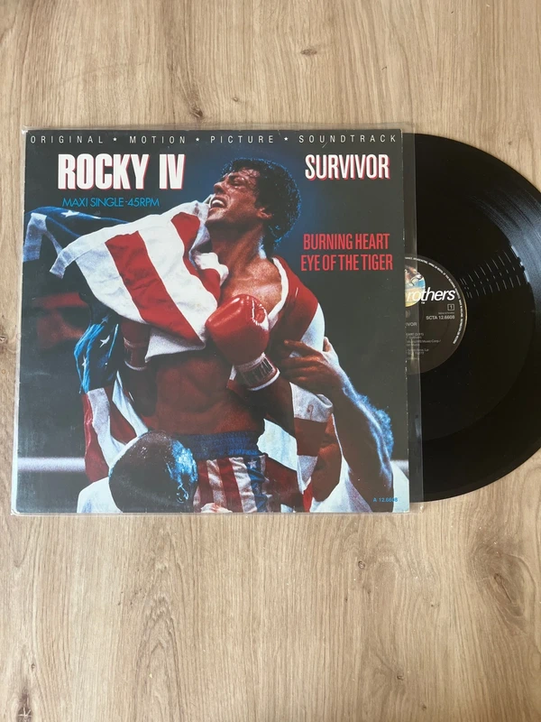 Maxi 45 tours Survivor Burning heart - Eye of the tiger