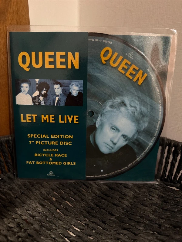 Queen let me live picture disc 1996 made in uk