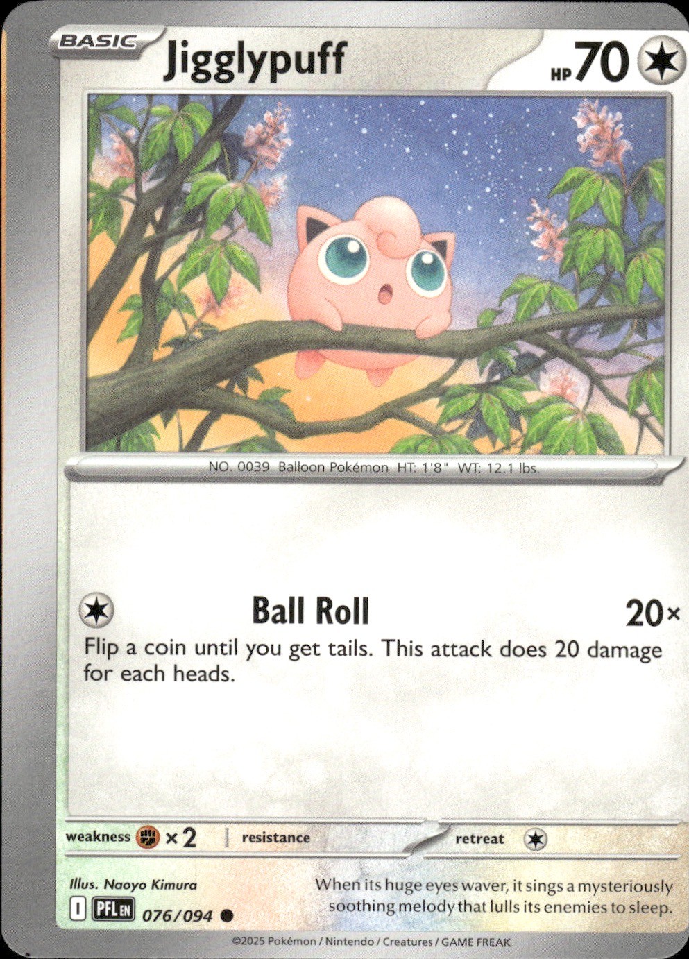 MISCUT! Jigglypuff 076/094 - ME02: Fiamme Fantastiche quasi come nuovo