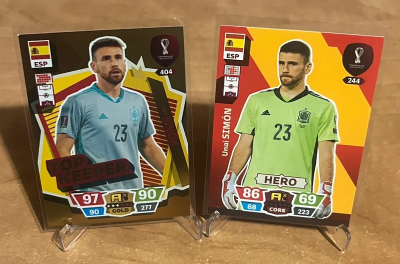 Lote 2 Cartas Unai Simón España Panini