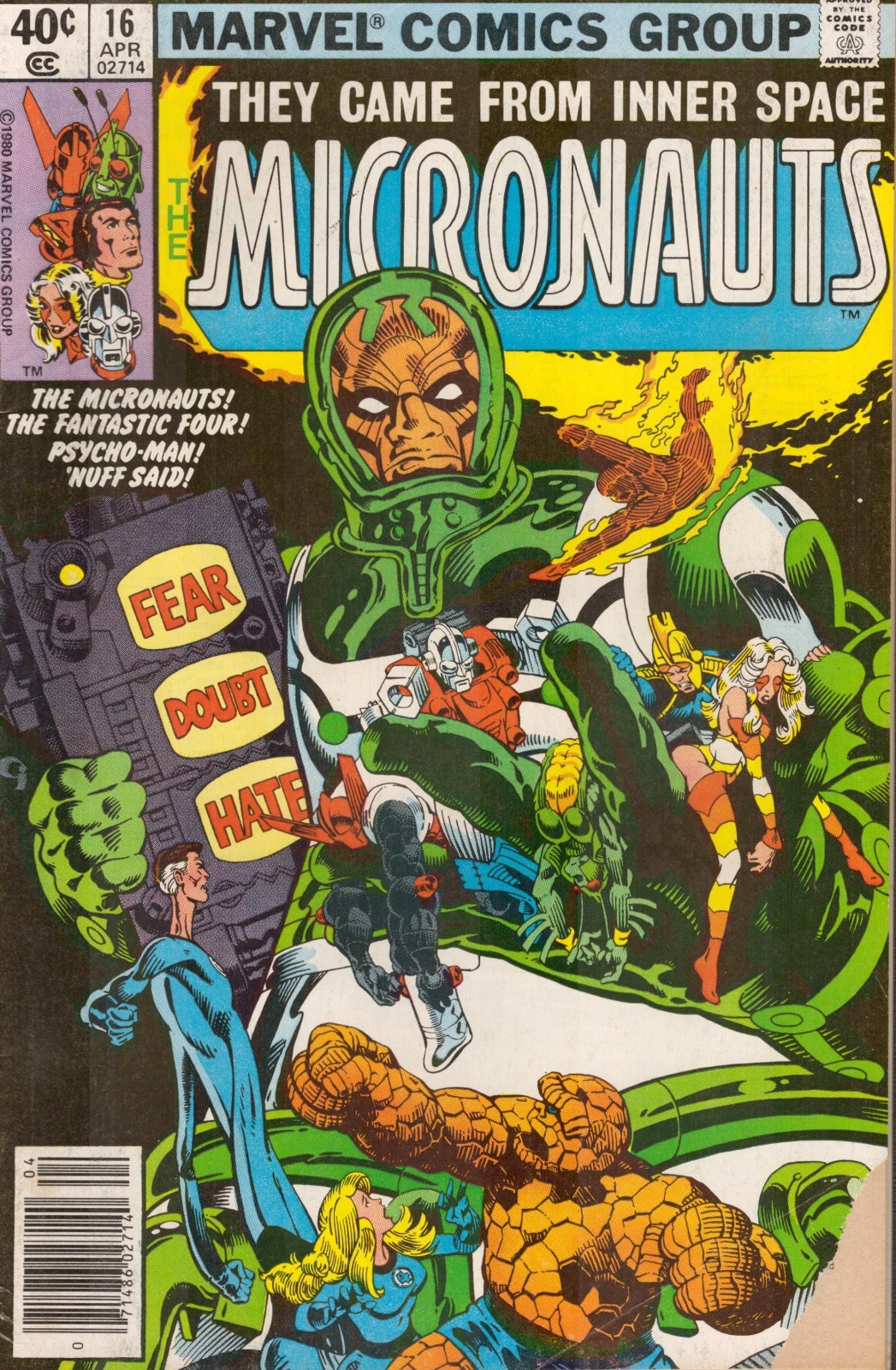 53371: MARVEL THE MICRONAUTS #16 G Grade
