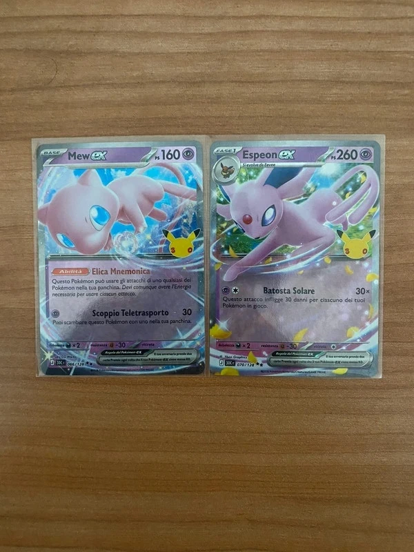 Mew ex/ espeon ex 30th