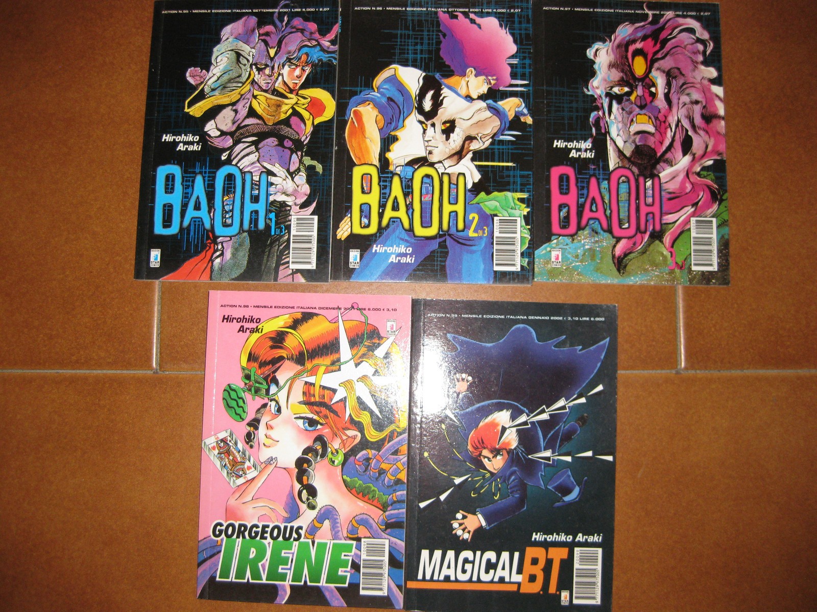 Le Bizzarre Avventure di JoJo Spin Off Magical Bt, Baoh, Georgeous Irene
