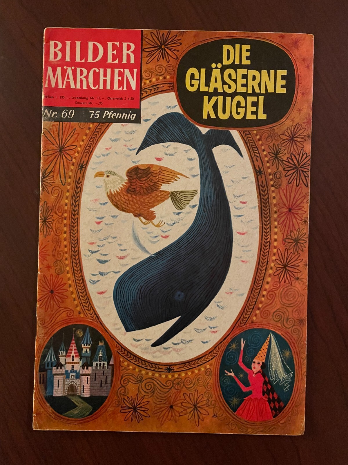Bilder Marchen #69 1960s fumetto in lingua tedesca Die Glaserne Kugel 6.0 FN