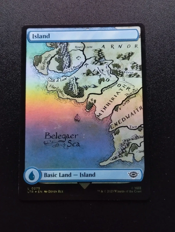 Magic the gathering mtg the lord of the rings island alternative art foil