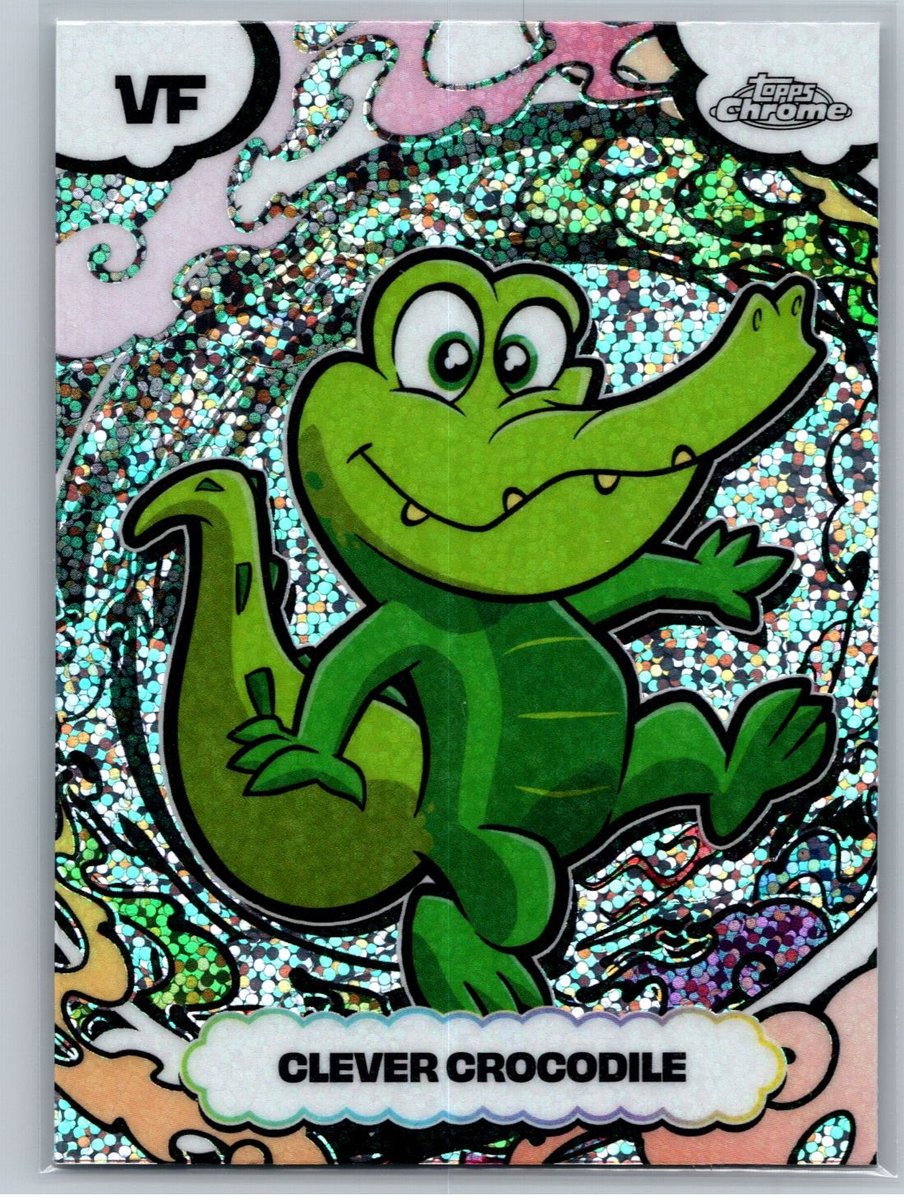 2026 Topps Chrome VeeFriends #SSA-26 Clever Crocodile Manga Speckle