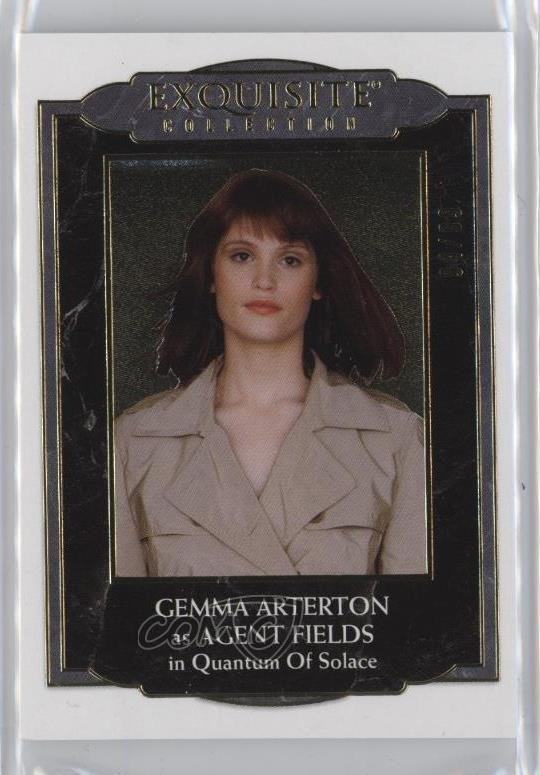 2025 James Bond Black Diamond Gold 4/99 Gemma Arterton as Agent Fields #1 1mx6