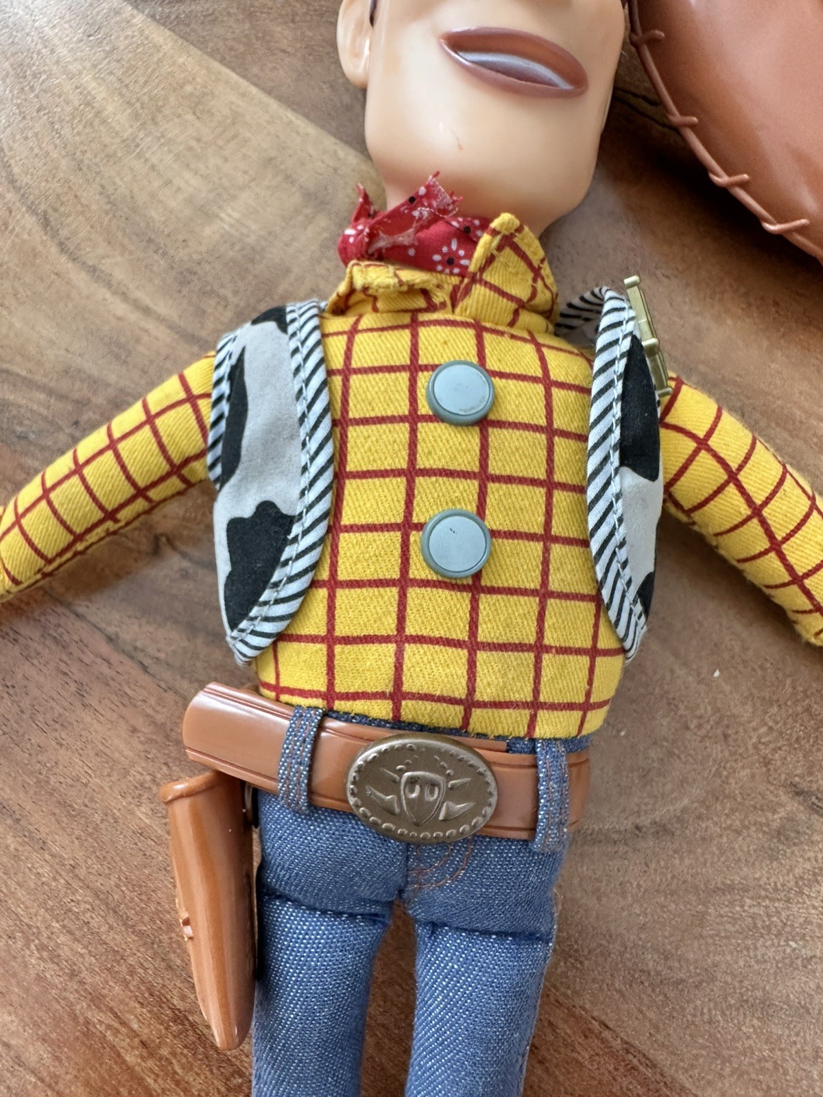 Disney Pixar Toy Story Woody Talking Bambola Interattiva Pull String Perfettamente Funzionante