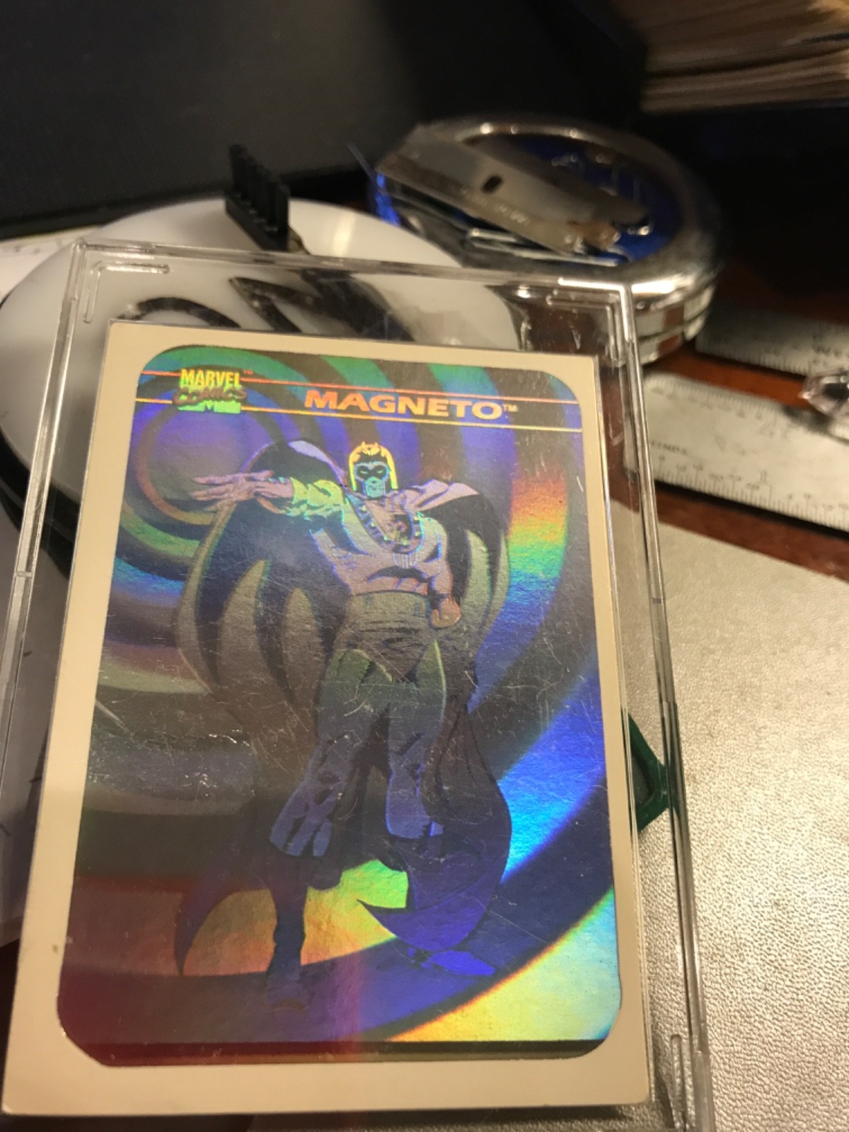 1990 MARVEL HOLOGRAM MH 1 COSMIC SPIDER-MAN XF+