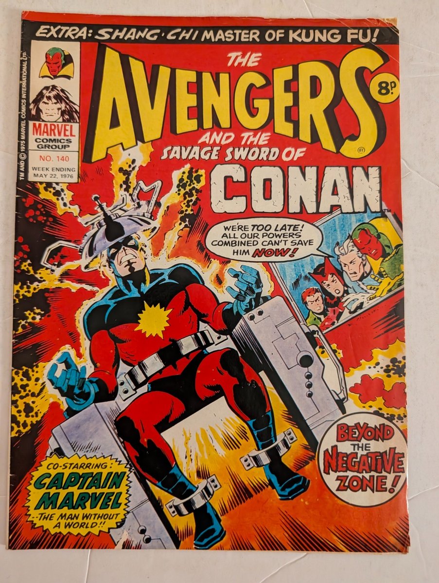 The Avengers and Savage Sword of Conan No 140 May 22nd 1976, Marvel UK.