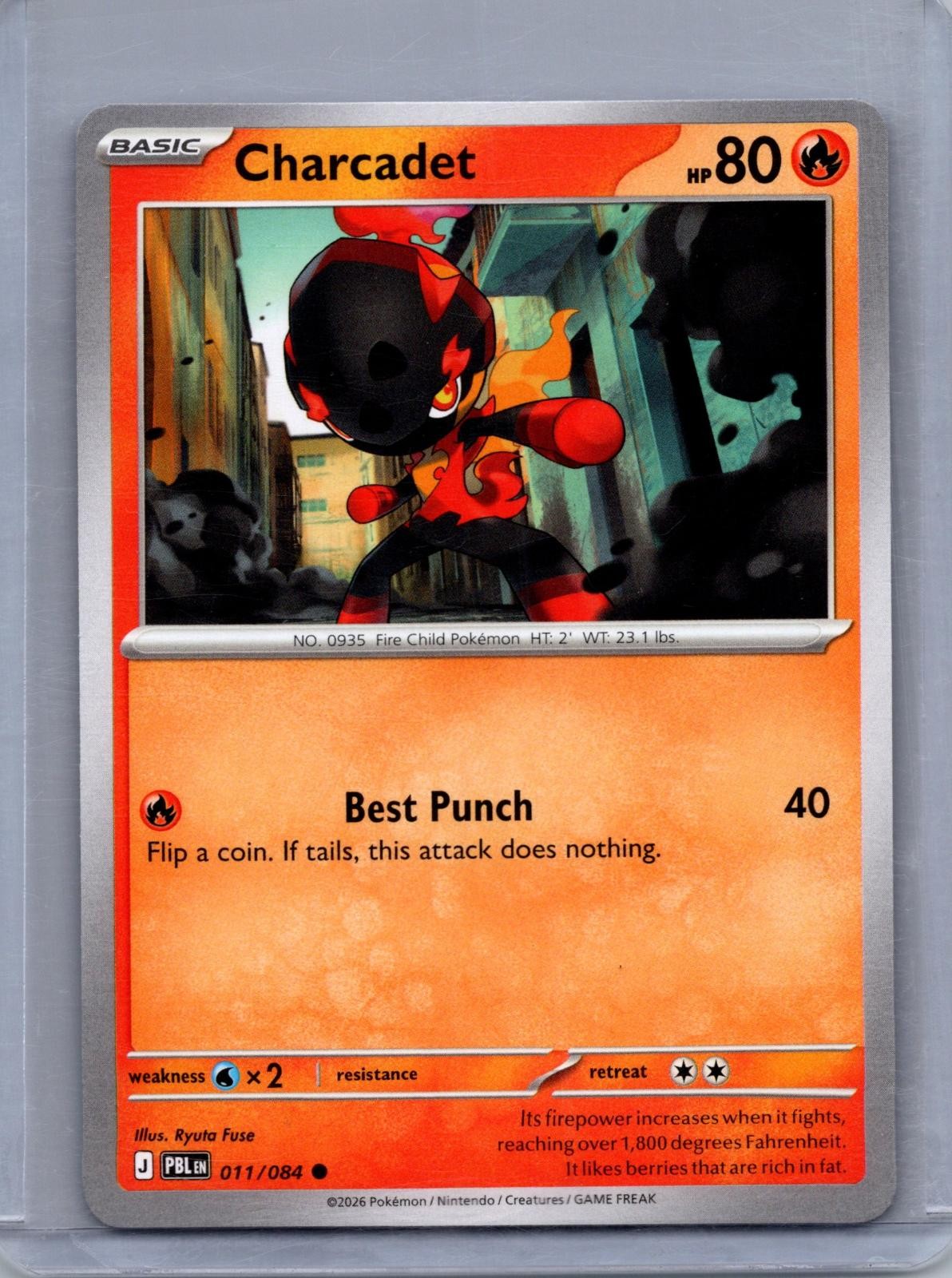 CHARCADET 011/084 POKEMON NERO PASSO COMUNE QUASI NUOVO/M