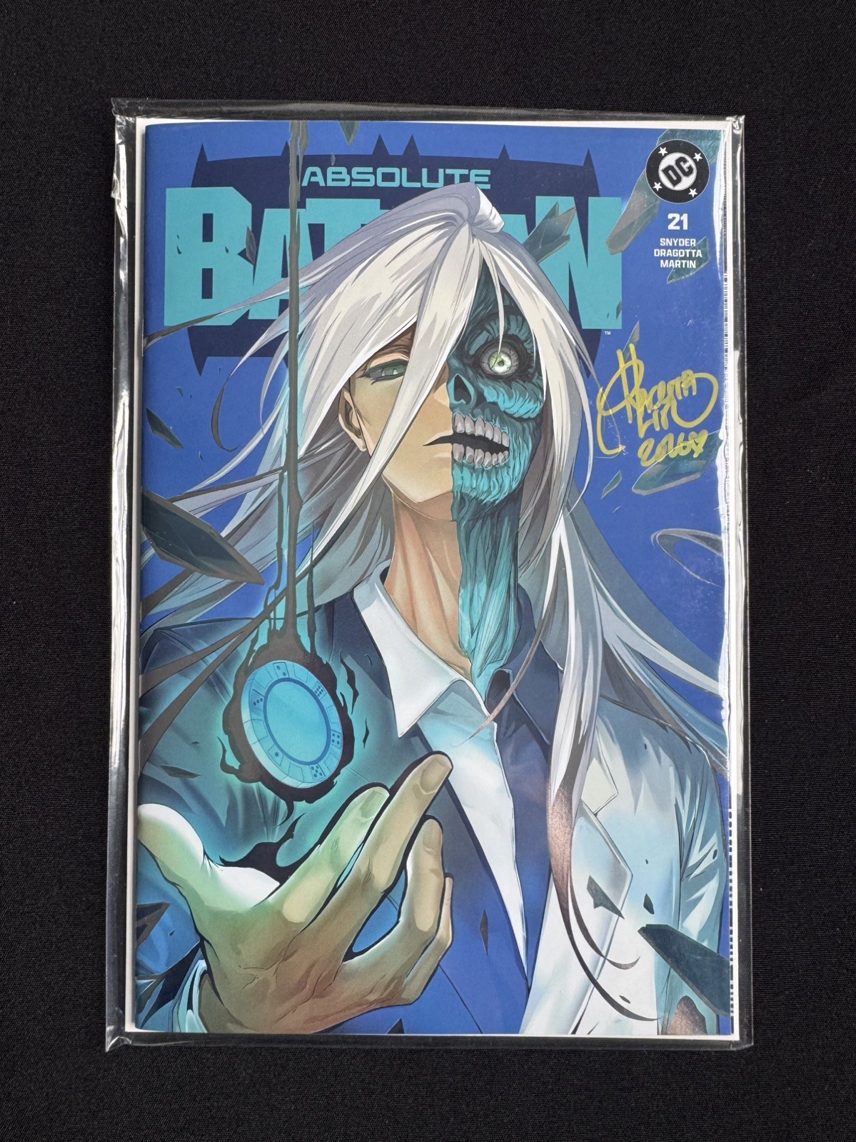 Absolute Batman 21 - Rachta Lin Trade Spot Foil variante firmato con certificato di autenticit��!