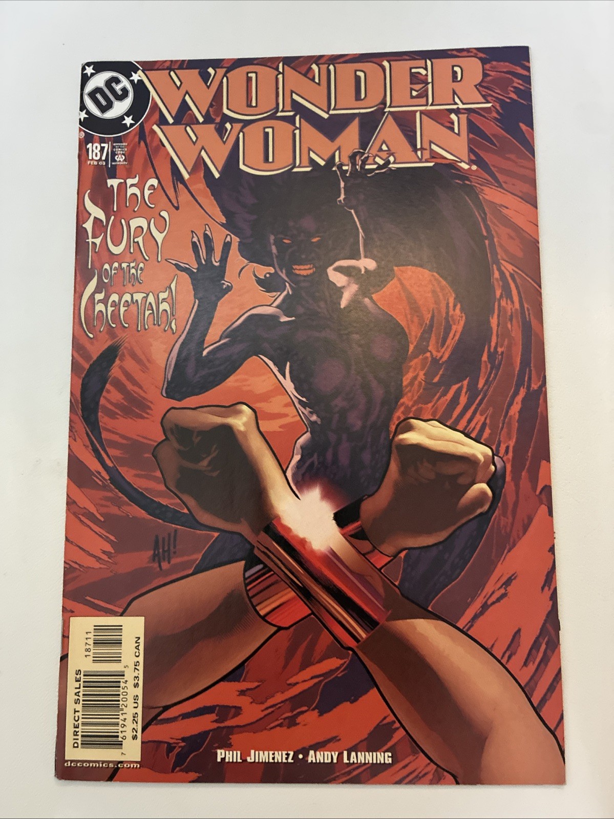 Wonder Woman #187 2003 Adam Hughes Cheetah Cover Phil Jimenez DC Comics