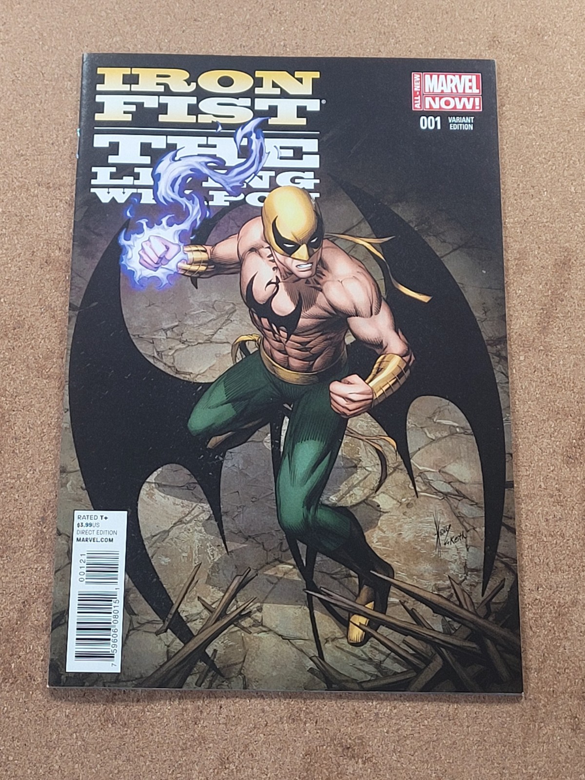 Iron Fist The Living Weapon #1 1:25 Variante Marvel 2014 1° App Pei VF+ 8,5 Rara