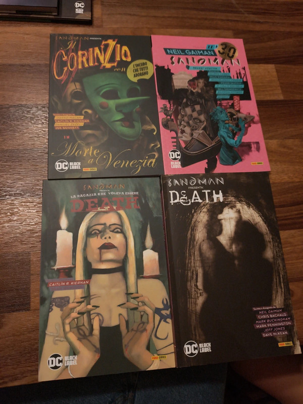 Sendman presenta death corinzio Neil gaiman DC black label