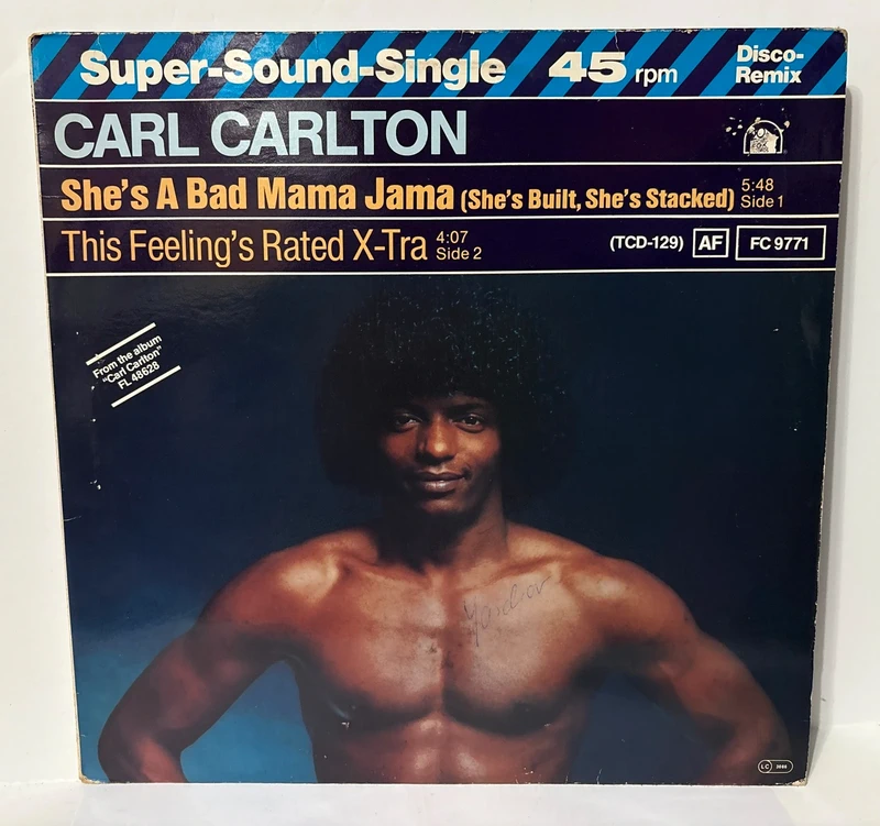 Maxi Single 12" - Carl Carlton - She's a Bad Mama Jama