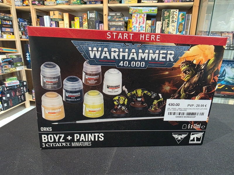 Warhammer 40K Orks Boyz + Paints