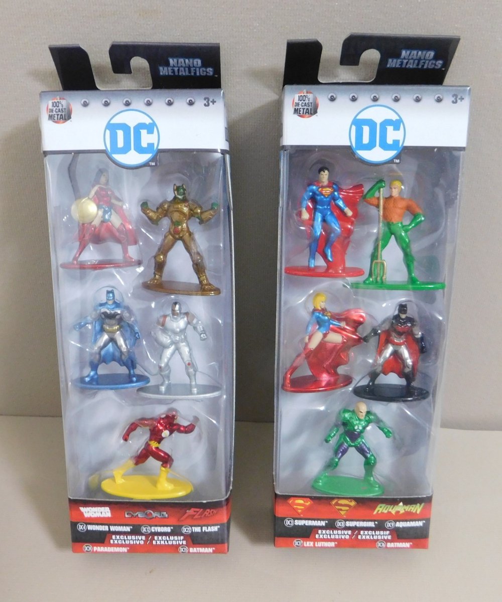 Nano Metalfigs DC 10 Supereroi Figure Pack A&B Batman Parademon Superman NUOVO