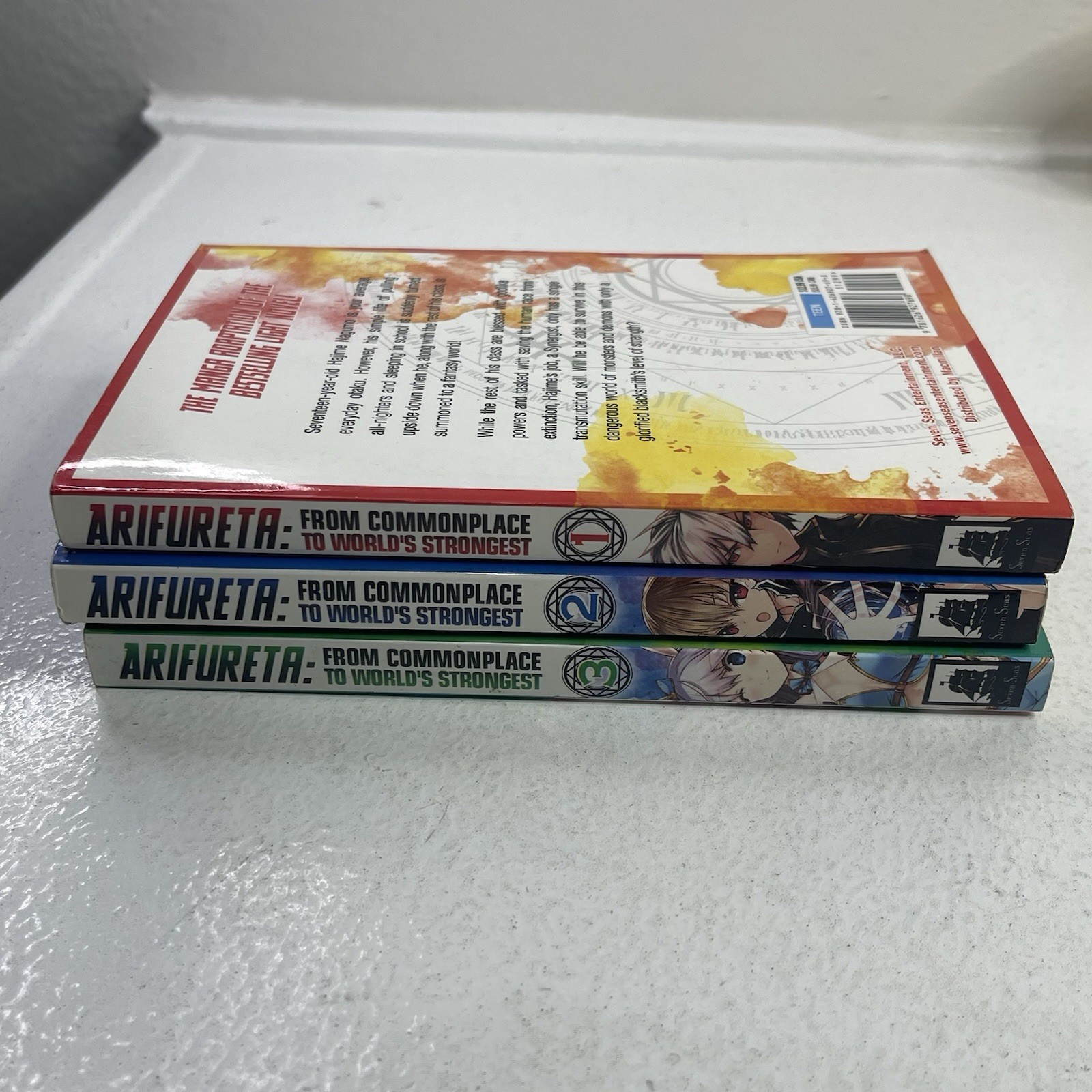 Arifureta: From Commonplace to World's Strongest Vol 1, 2 e 3 Manga Inglese LOTTO