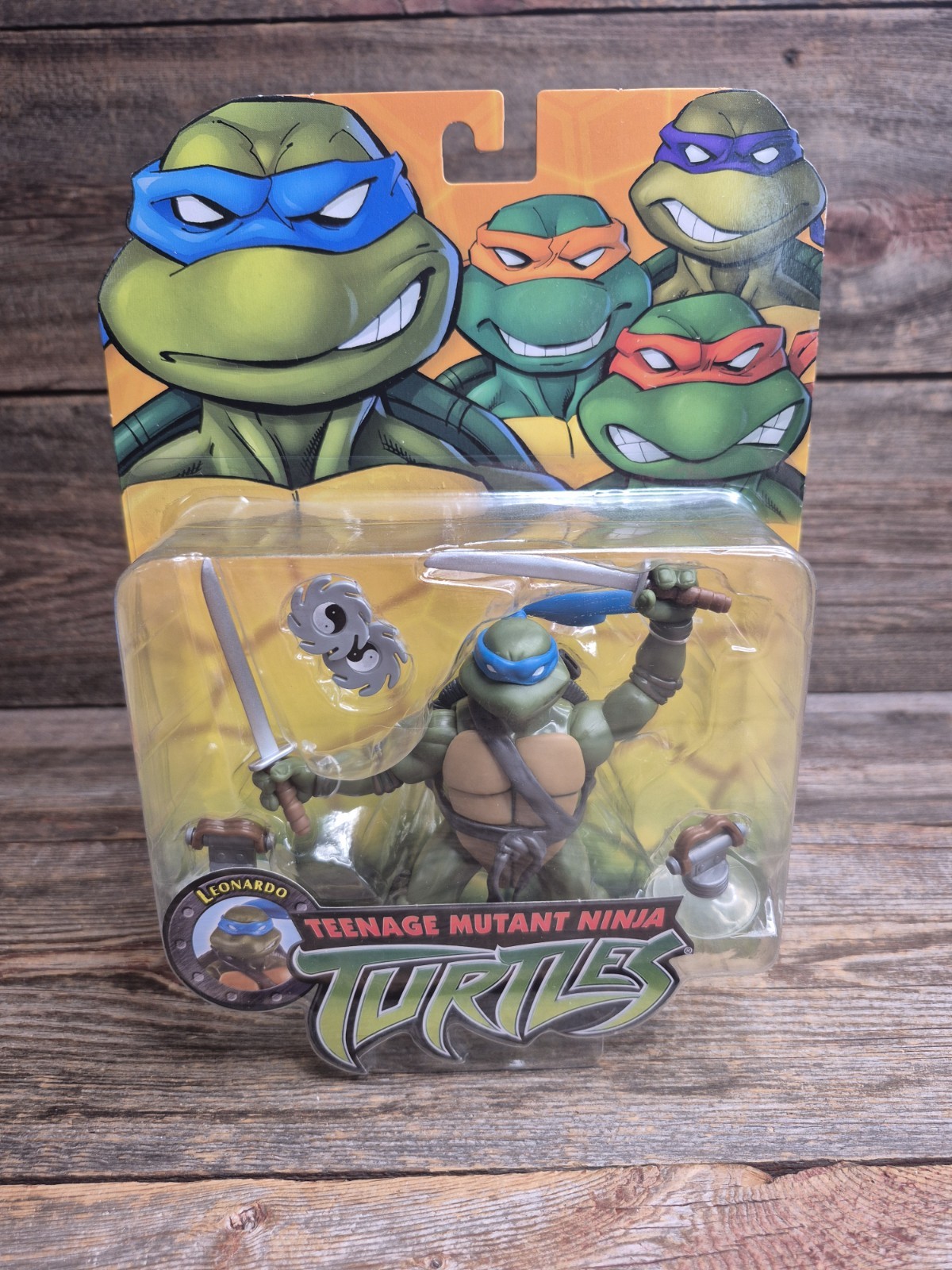 Figurina Playmates TMNT 2023 ristampa Leonardo nuova con scatola