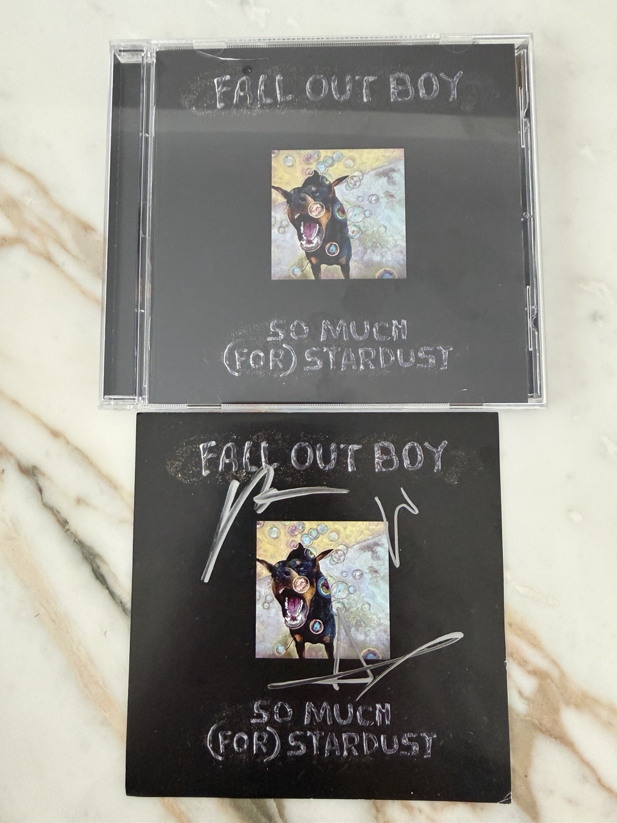 Fall Out Boy - So Much (For) Stardust CD w/ SIGNED INSERT