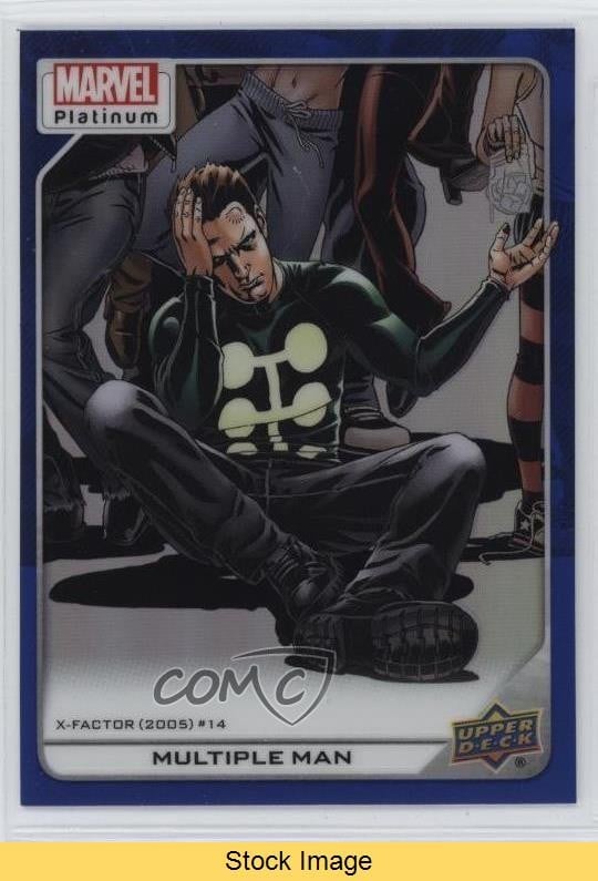 Upper Deck Marvel Platinum Alta Serie 2023 Arcobaleno Blu Uomo Multiplo LEGGI 16zb