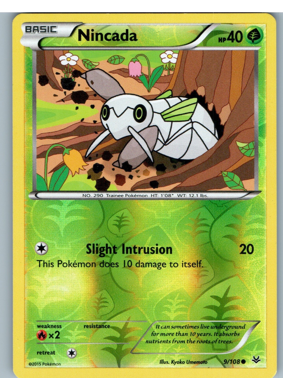 Pokemon Cieli Ruggenti Comuni Nincada 9/108 Giocato Leggermente