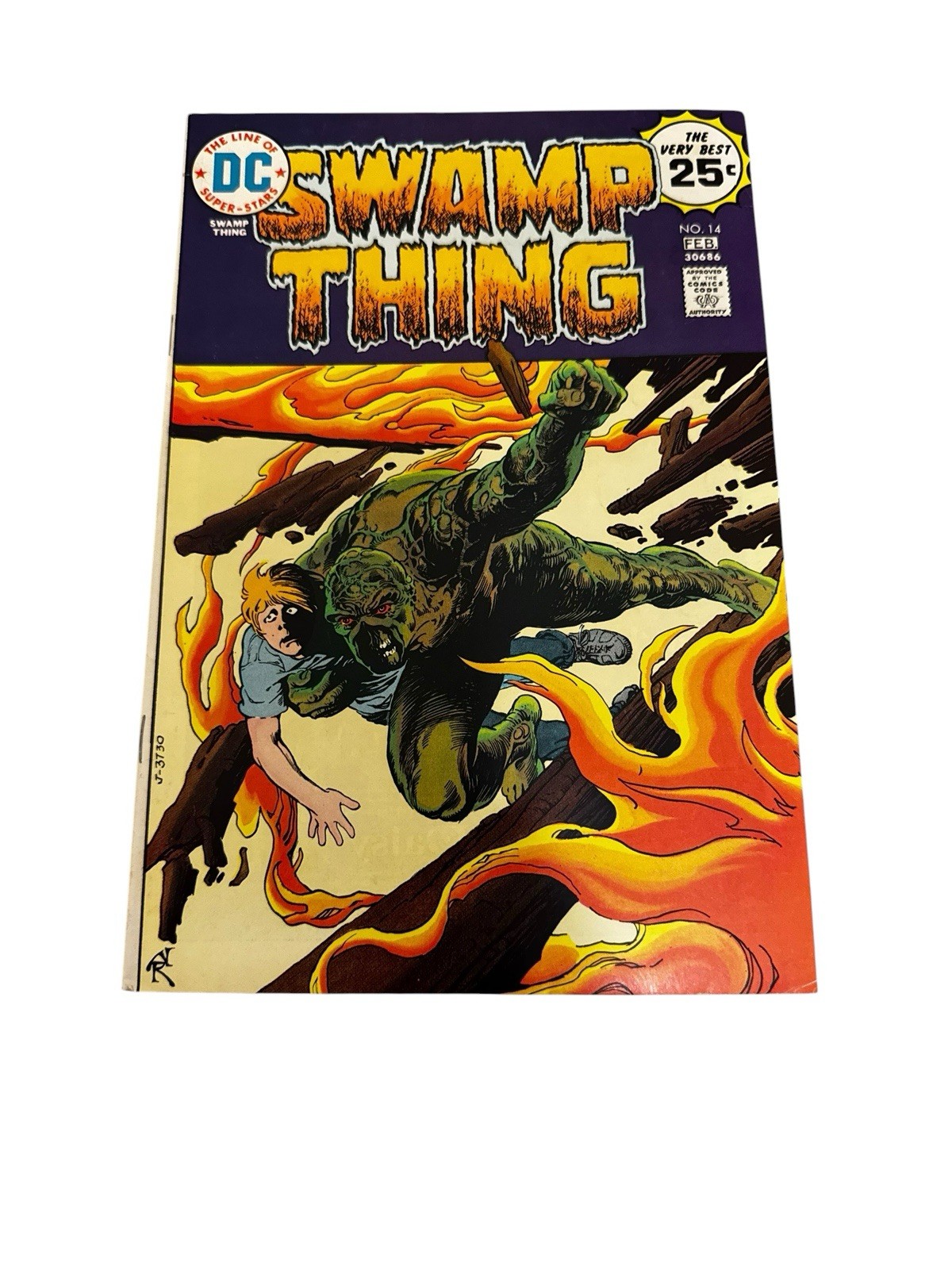 Swamp Thing #14 1975 DC Comics fumetto horror invecchiato in bronzo