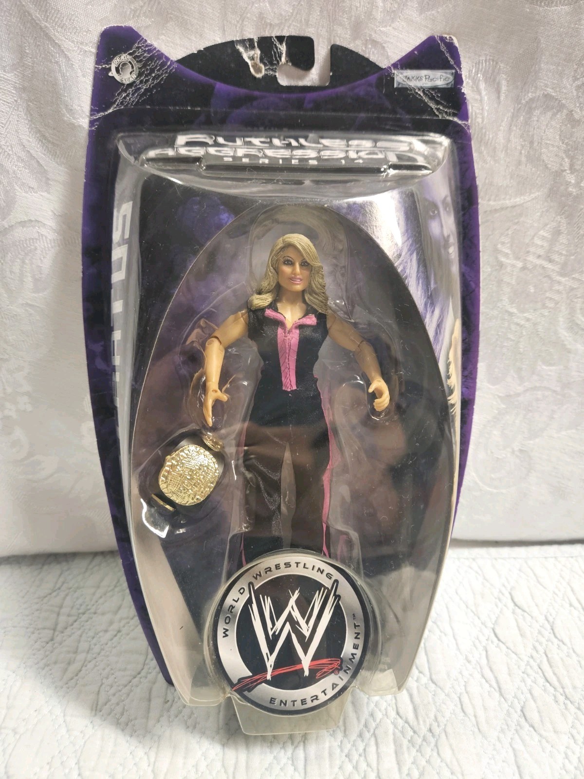 WWE Wrestling Ruthless Aggression Series 14 TRISH STRATUS 7" Figure 2005