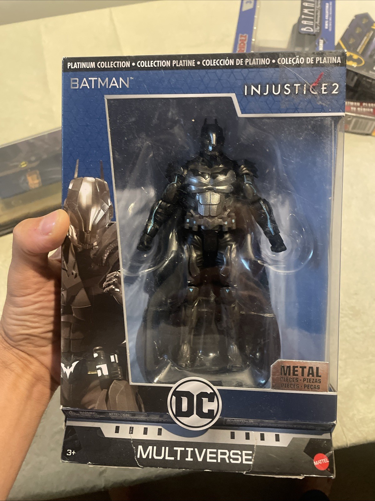 Nuovo personaggio DC Multiverse Batman Injustice 2 Platinum Collection Metal Mattel