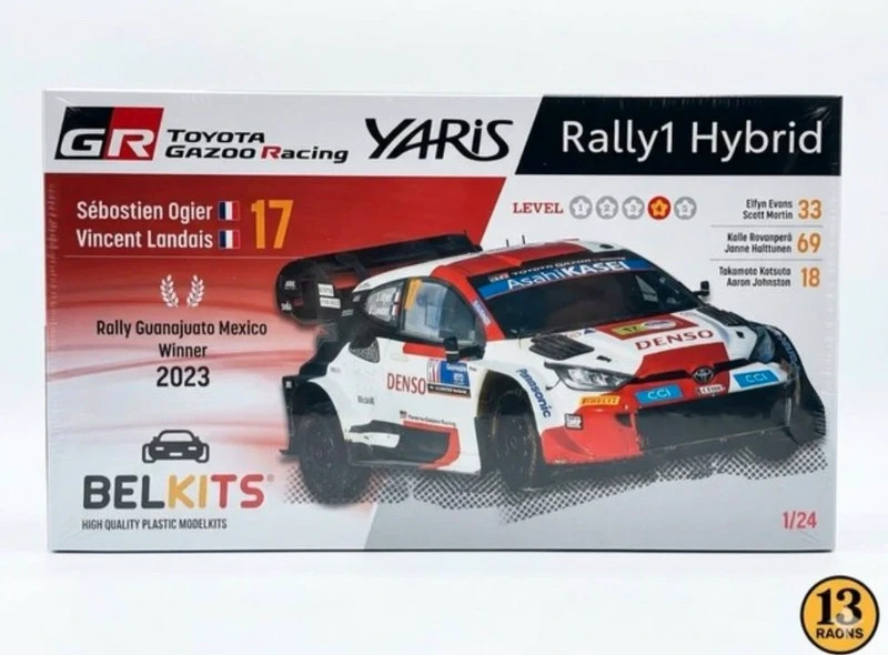 Belkits BEL-026 Kit 1/24 Toyota Yaris Rally1 Mexic