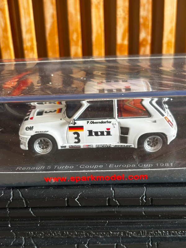 Spark Renault 5 Turbo Coupe Europa Cup 1981 n°3 P. Oberndorfer 1/43 avec boîte