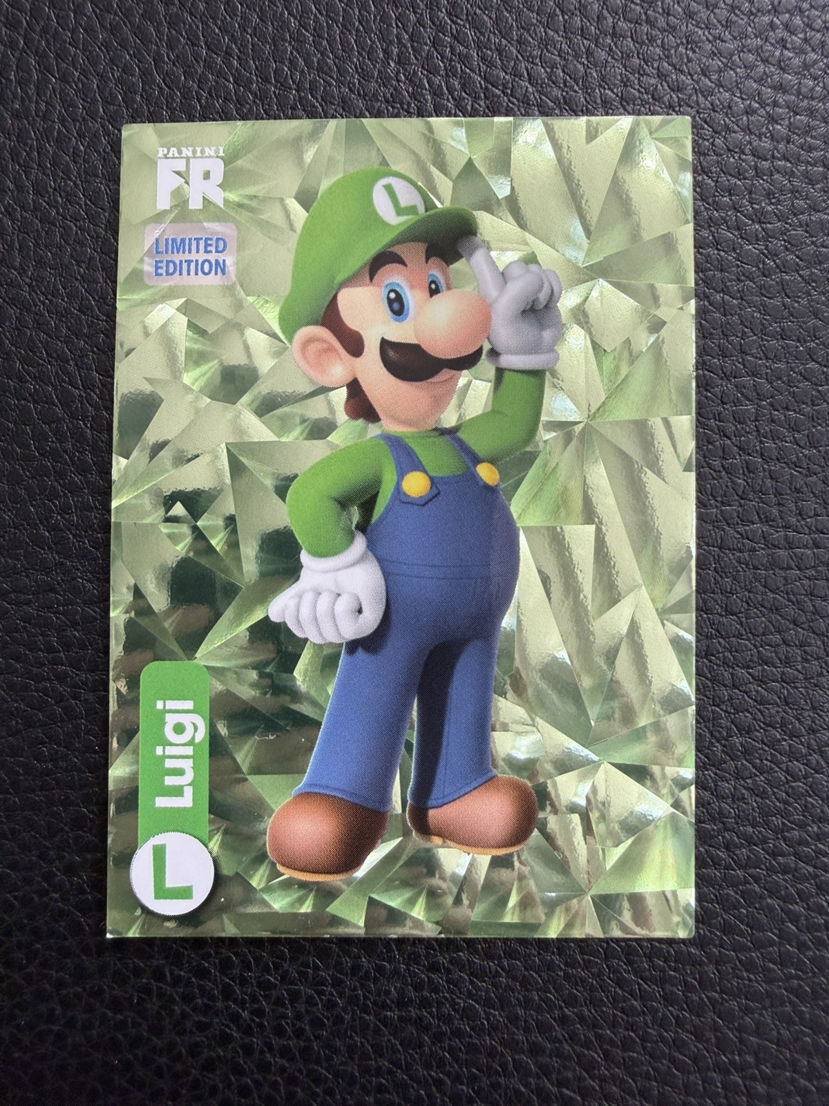 Luigi Fragmented Reality Panini Super Mario Limited Edition FR Card