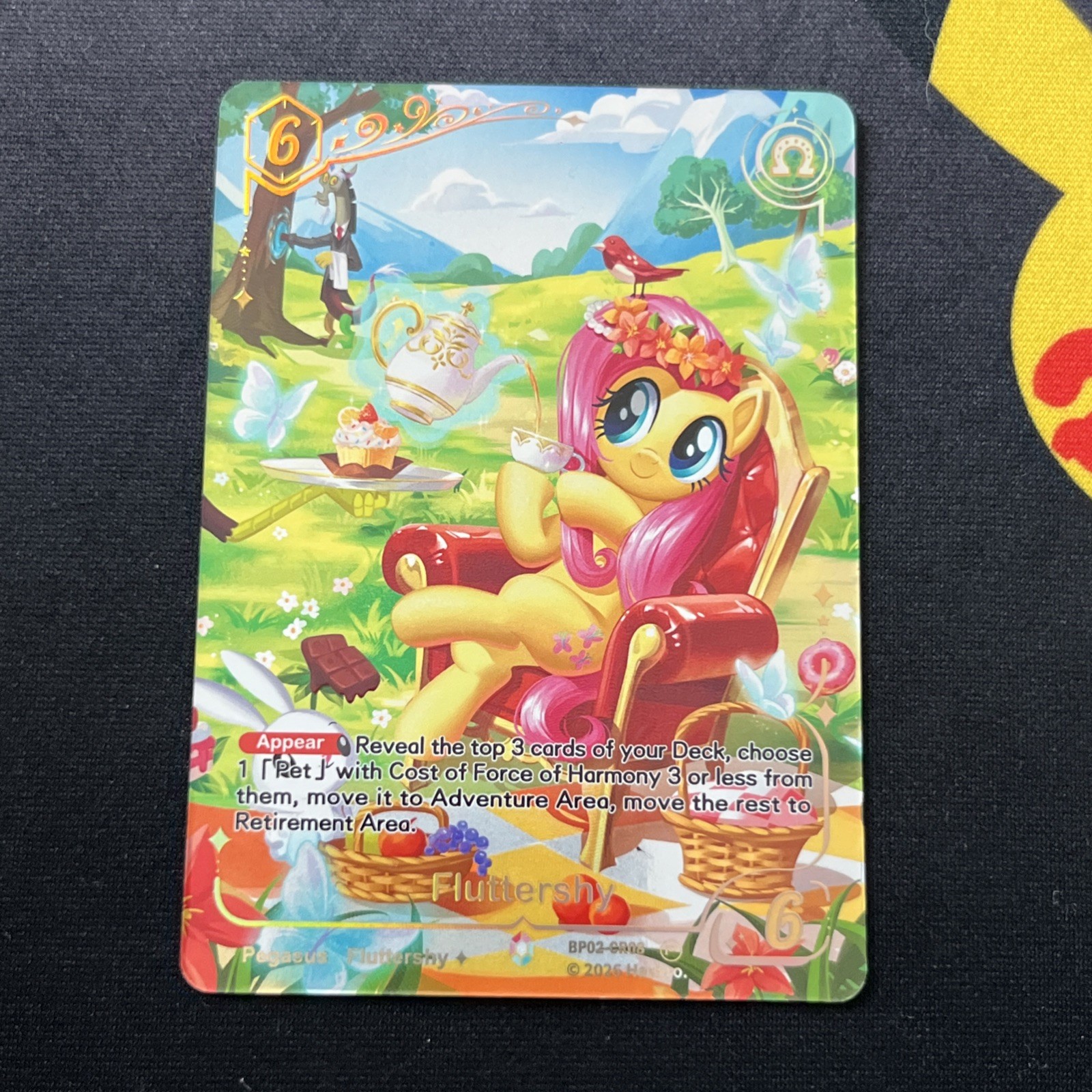 Kayou My Little Pony TCG Discord FLUTTERSHY Colorful Rare 1st Edition BP02-CR08