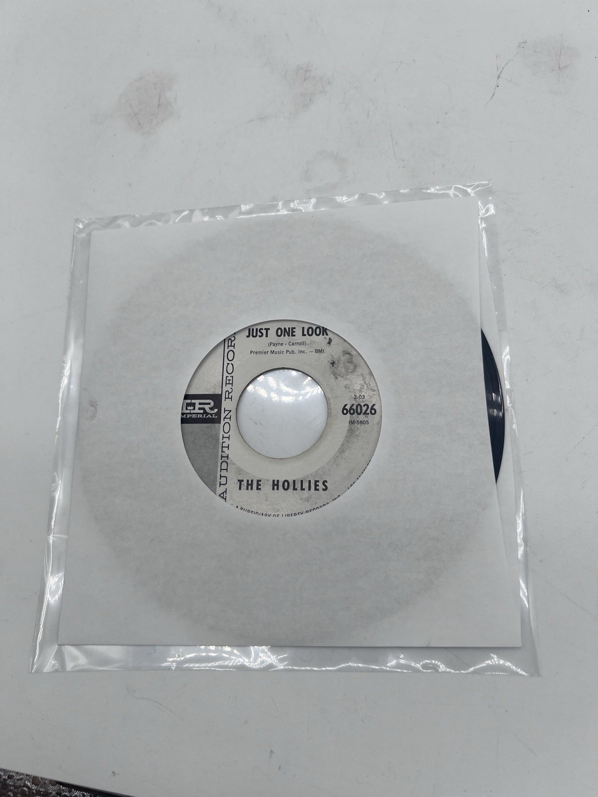 THE HOLLIES Just One Look-Keep Off That Friend Of Mine - Audition Records 66026