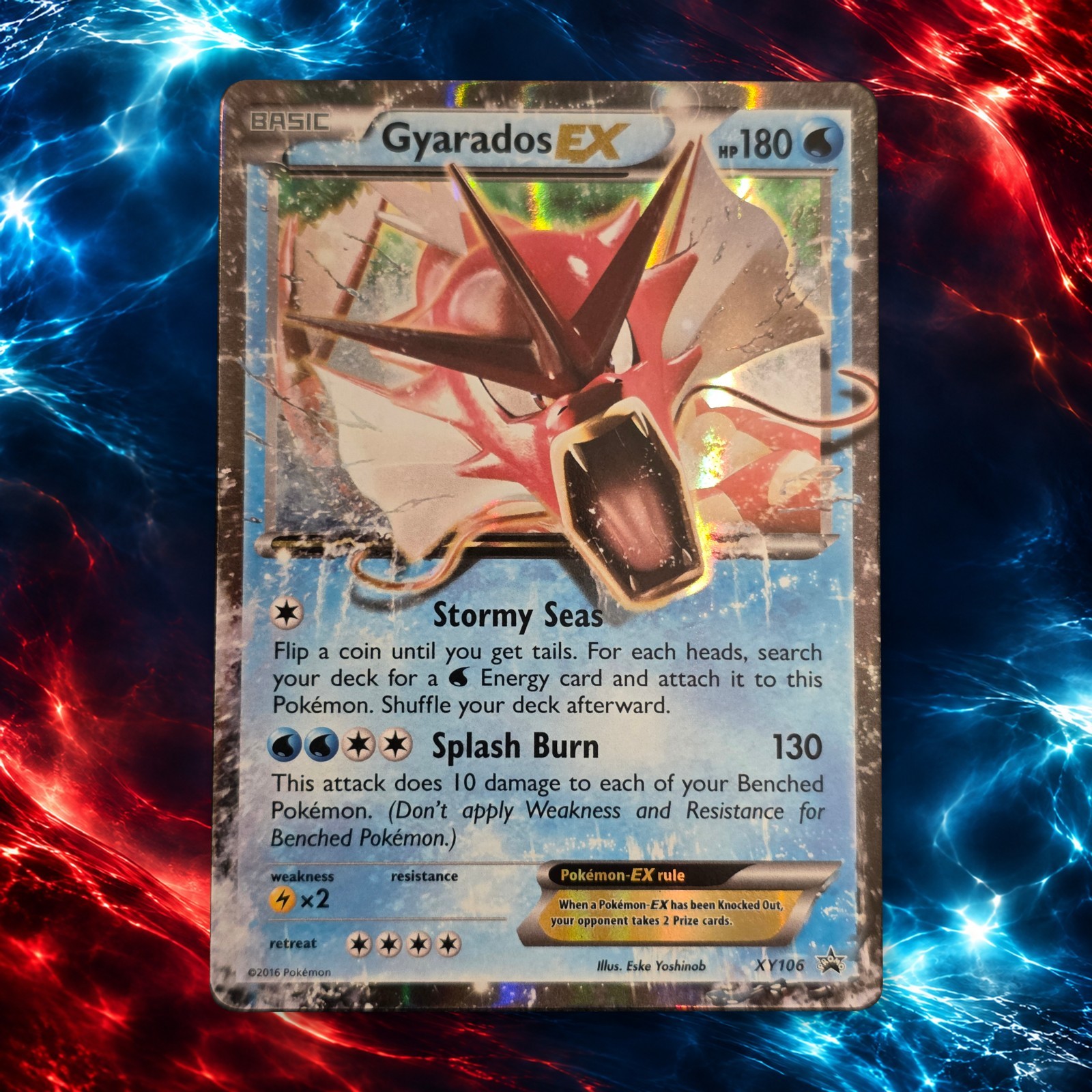 Pokemon Gyarados EX XY106 Shiny Holo Black Star Promo 2016 English 180 HP